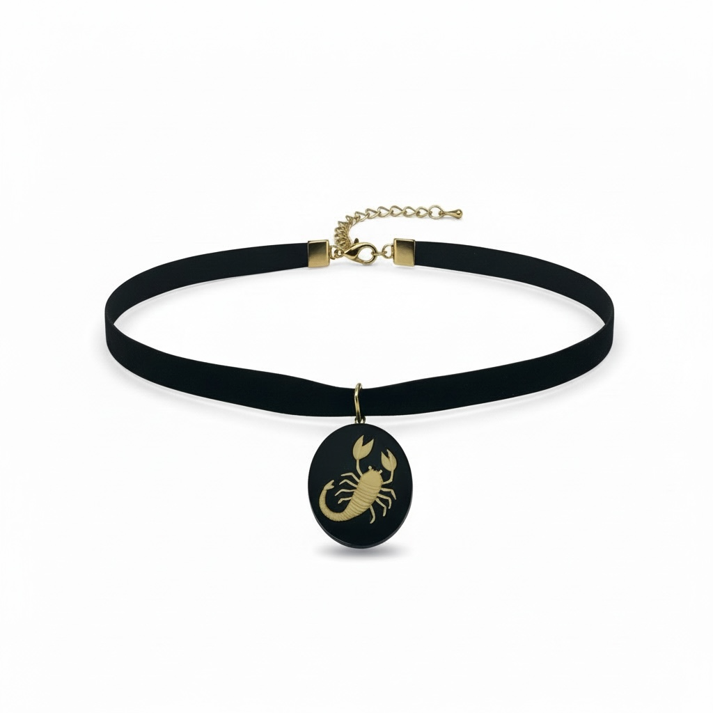 90’s Vintage Zodiac Choker (Scorpio)
