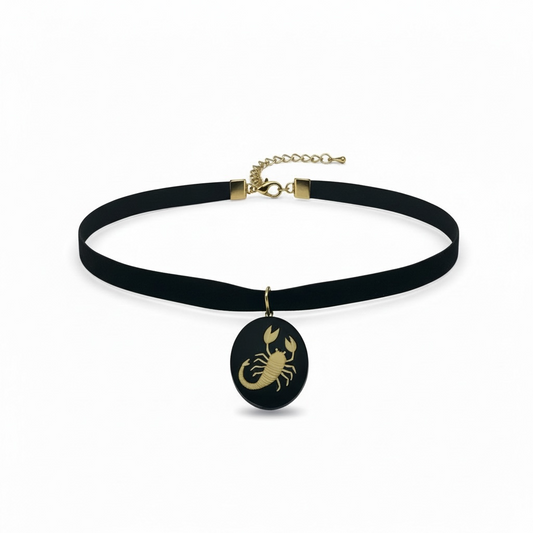 90’s Vintage Zodiac Choker (Scorpio)